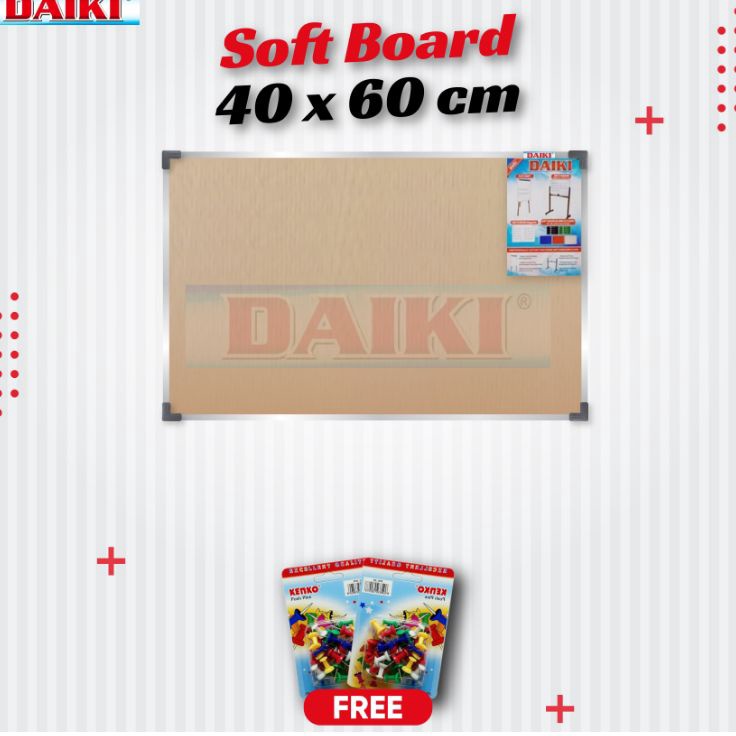 

Paling Popular Softboard Papan mading Classic DAIKI Uk 4x6 Cm