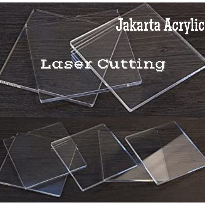 

Trendy Acrylic 2mm 4x6cm Laser Cutting Akrilik Bening Clear