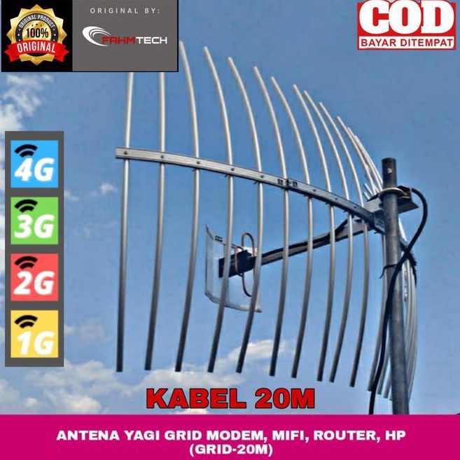 KODE P26P ANTENA YAGI GRID PENGUAT SINYAL HP  MODEM MIFI 4G 4G H 3G 2G K2M MURMER