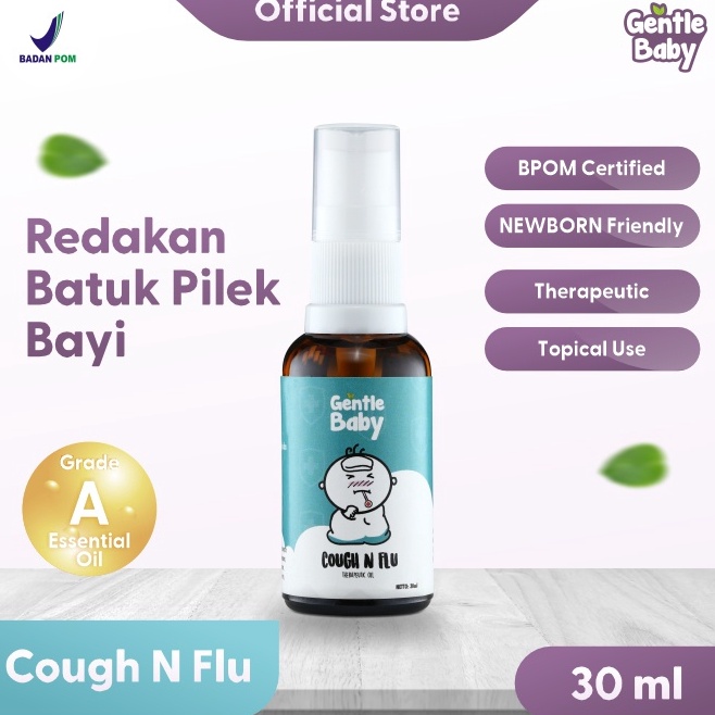 

GENTLE BABY Cough and Flu Therapeutic Oil 3 ml Atasi Batuk Pilek Bayi Balita 4th Bahan Alami