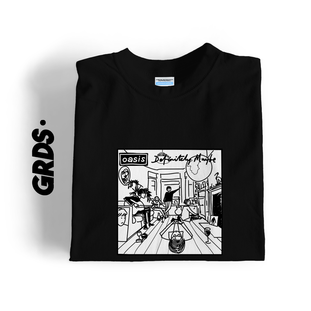 KAOS OASIS DEFINITELY MAYBE / OASIS T-SHIRT DEFINITELY MAYBE