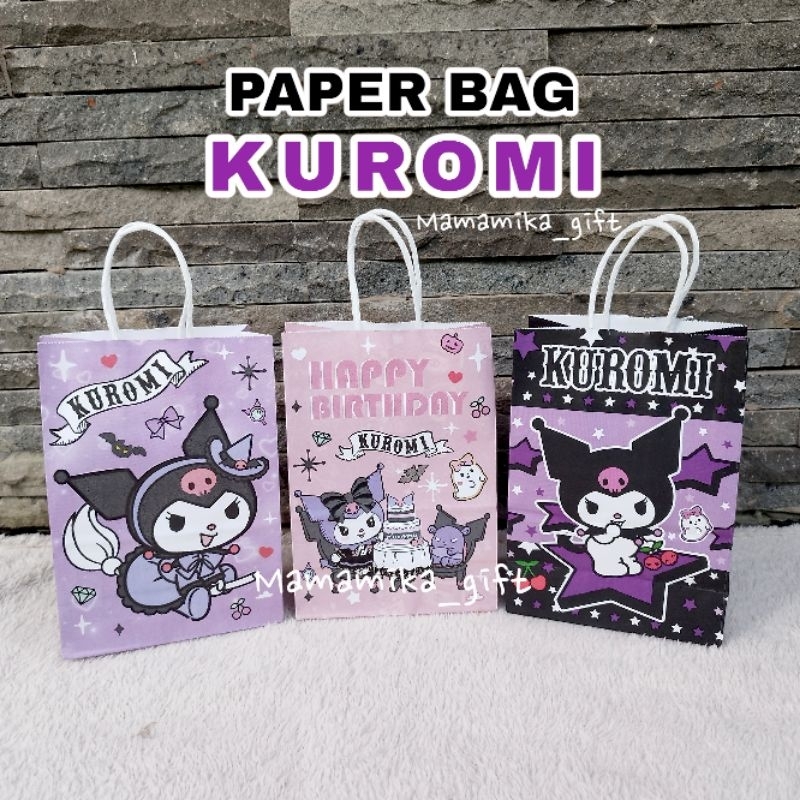 

PAPER BAG KUROMI / TAS KERTAS MOTIF KUROMI
