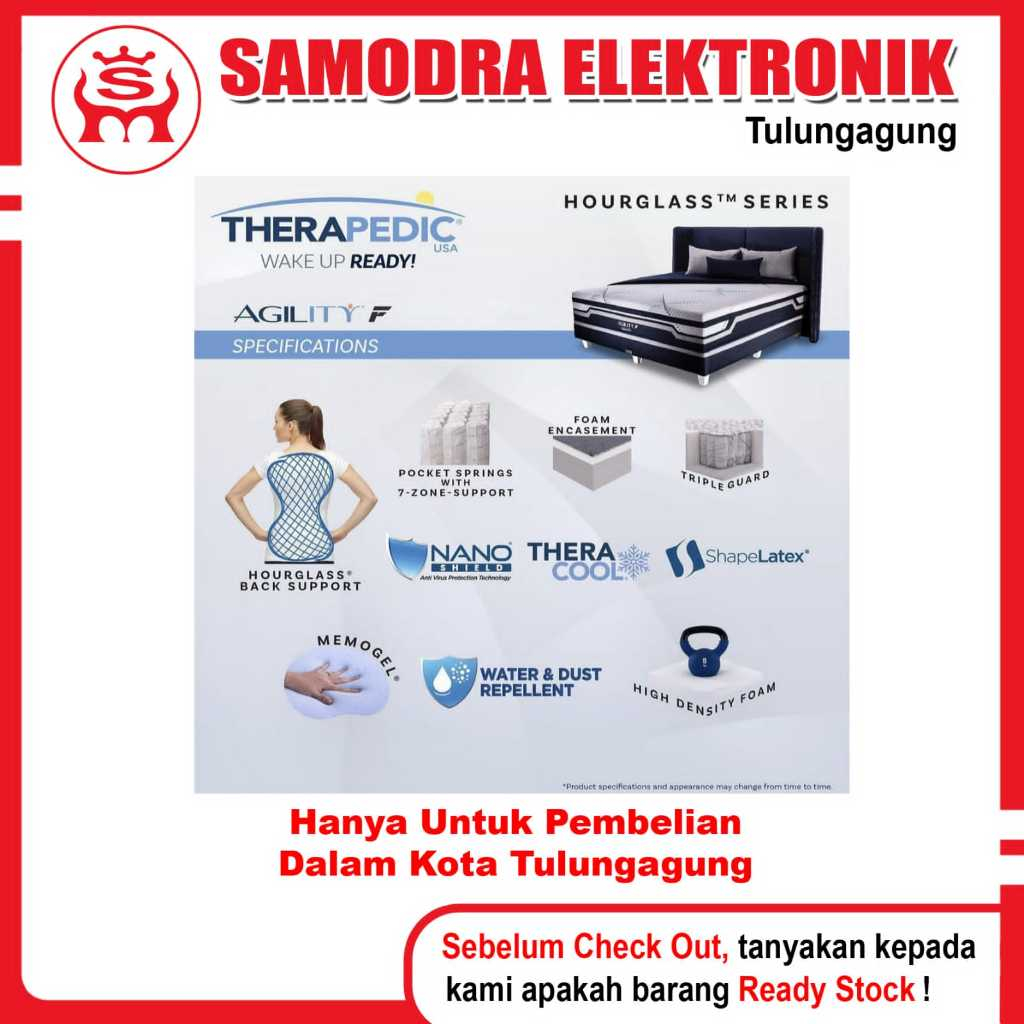 Springbed THERAPEDIC Agility F 1 Set Ukuran 160x200