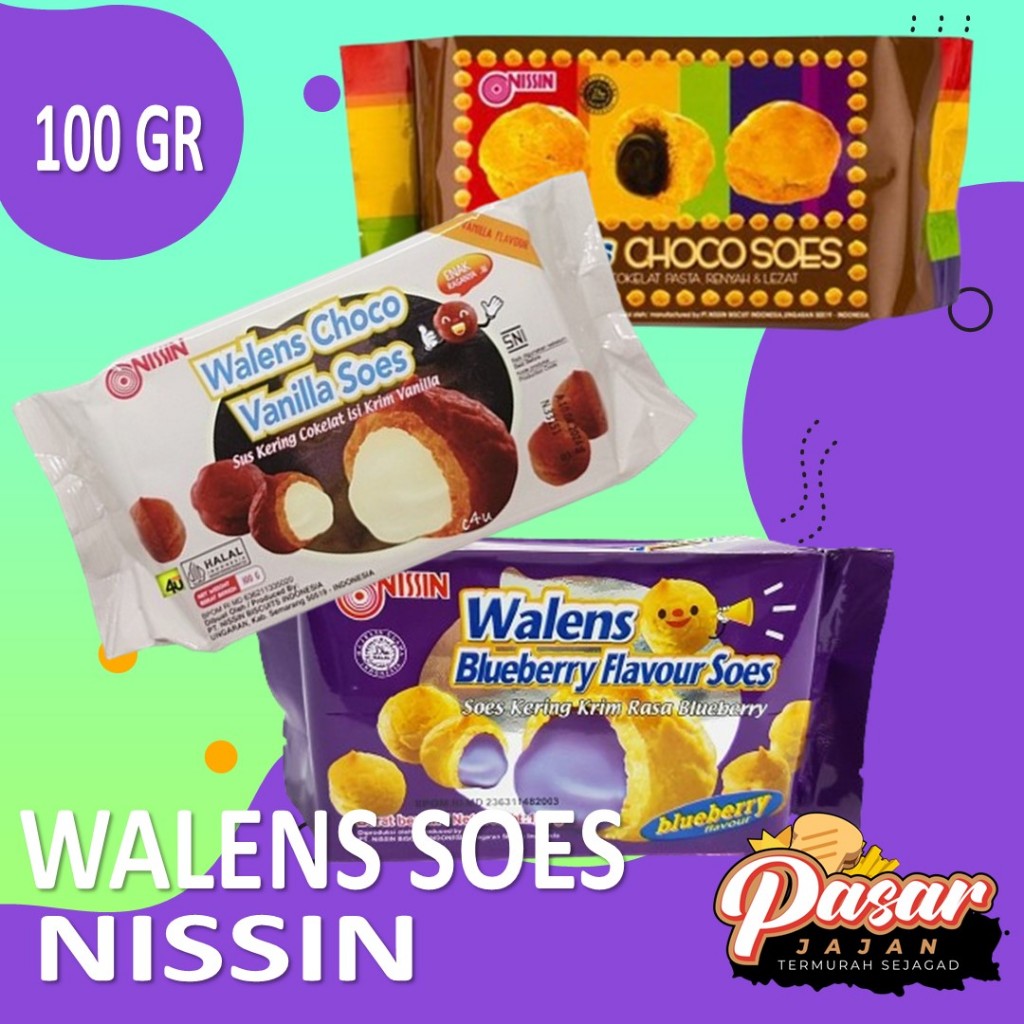 

Nissin Walens Soes 100Gr Kue Soes dengan isi cream