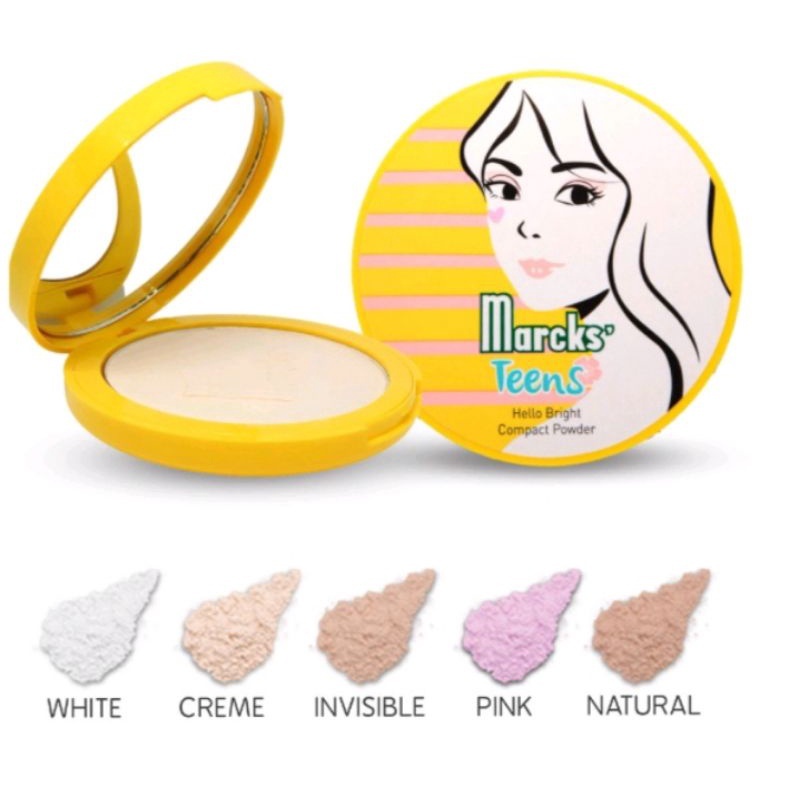 marcks teens compact powder uv protection - marcks teens compact powder - marcks teens bedak padat
