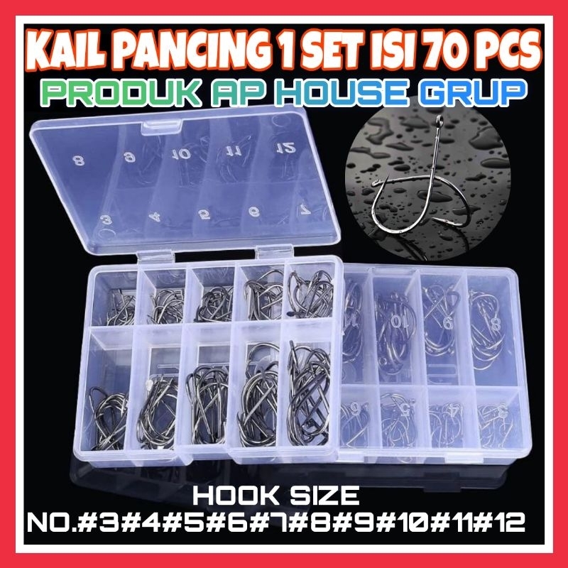 KAIL PANCING 1SET SIZE 3-12 LENGKAP 1BOX