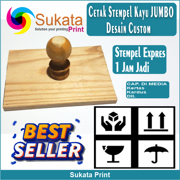 

stempel jumbo/stempel kardus/stempel manual ukuran besar free desain custom