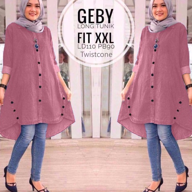 Ready Stok Gaby Tunic  Tunik Gaby  Tunik Terbaru 22 Gaby  Baju Tunix Murah Jumbo XXL  Tunik Kekinian