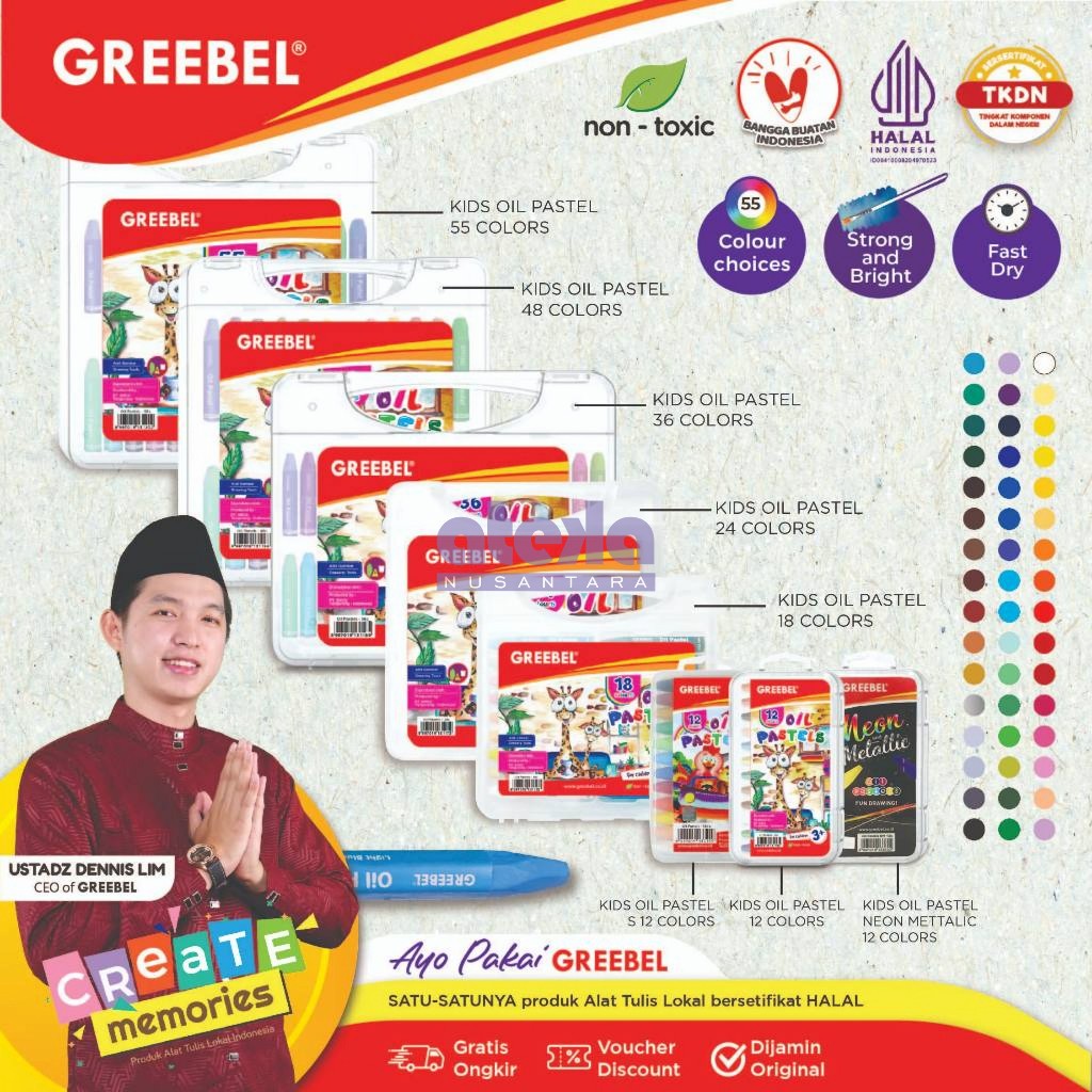 

GREEBEL Crayon Krayon KIDS OIL PASTEL