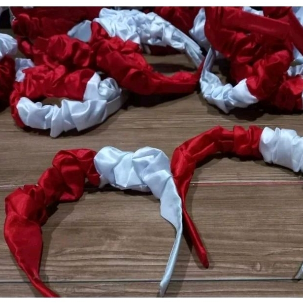 Bando Merah Putih, Bando Bulu Merah putih ,Bando bunga kamboja