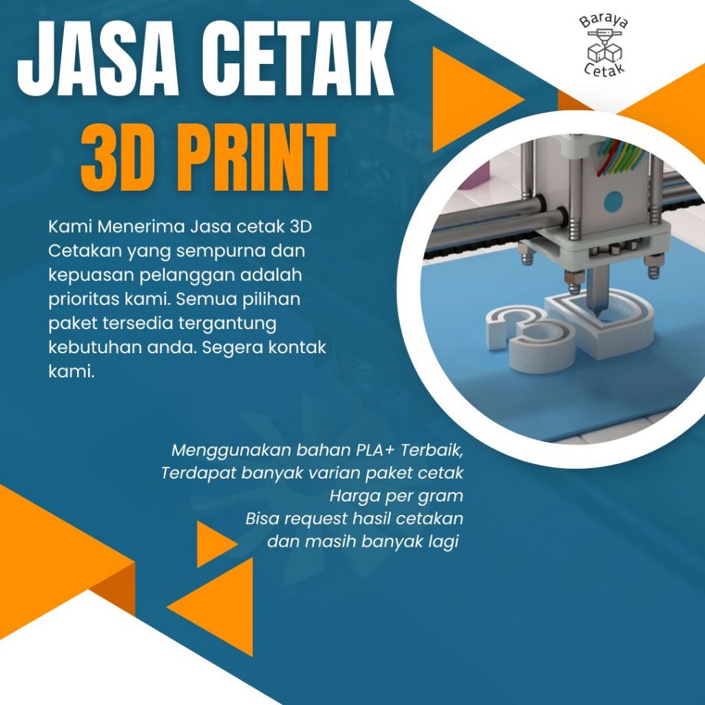 Jasa Cetak 3D print printer Printing 3 DImensi
