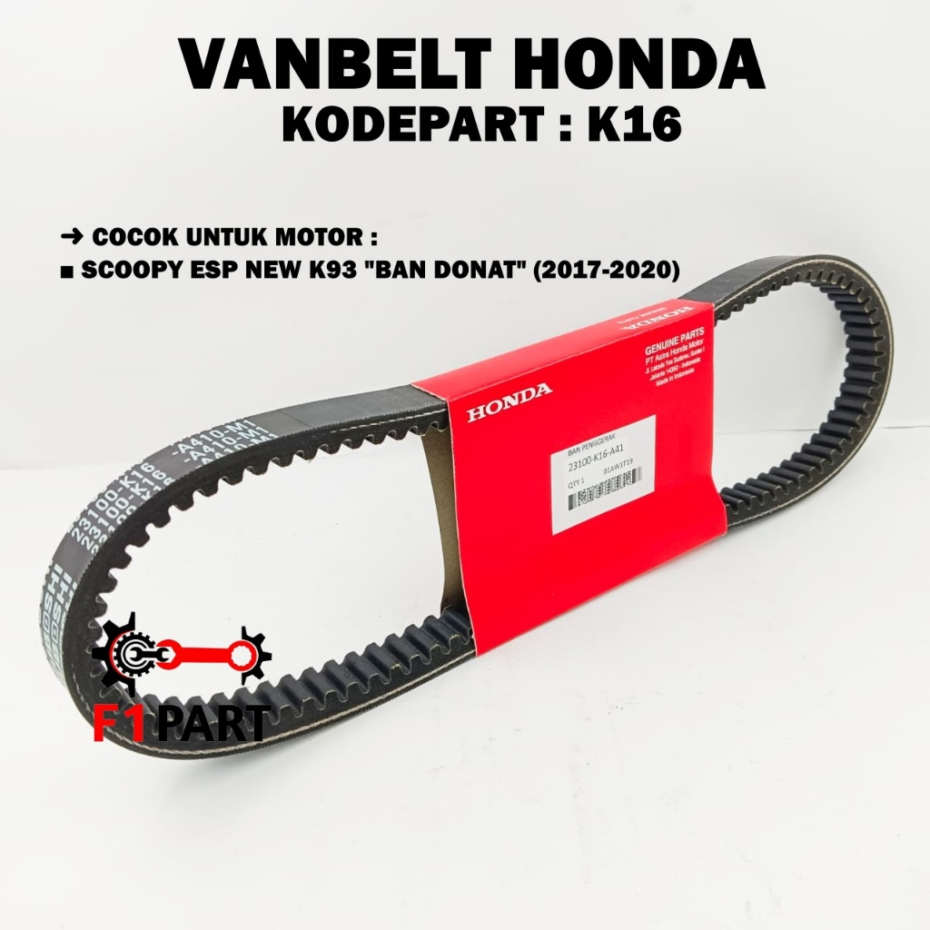 Vanbelt K16 Honda Scoopy Esp New K93 Ban Donat (2017-2020)