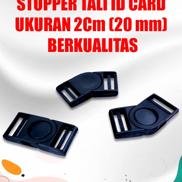 

Terbaru Stopper Tali ID Card Ukuran 2Cm 2 mm Kualitas