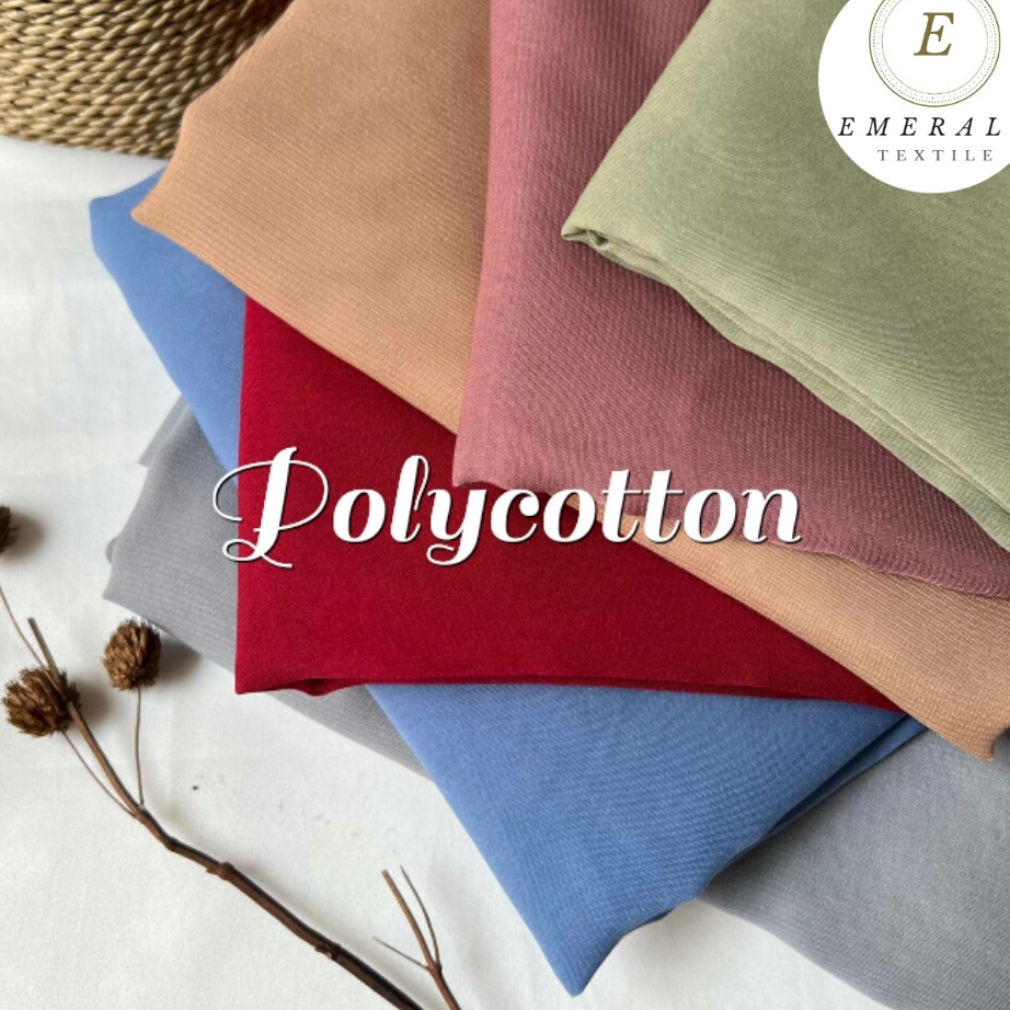 KODE 77 115 Meter Kain POLYCOTTON BELLA SQUARE  POLIKATUN