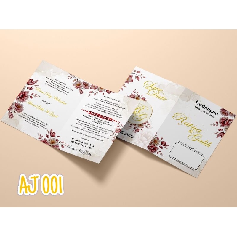 Undangan Pernikahan Custom BC