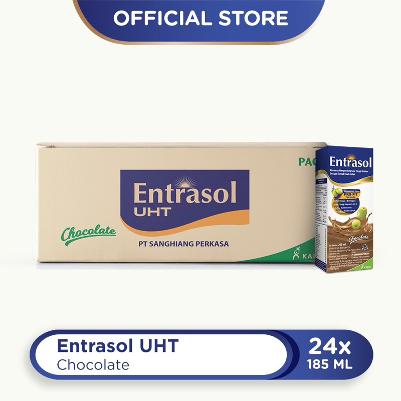 

1 CARTON BOX (24pcs) ENTRASOL RTD CHOCOLATE / VANILA 185 ml