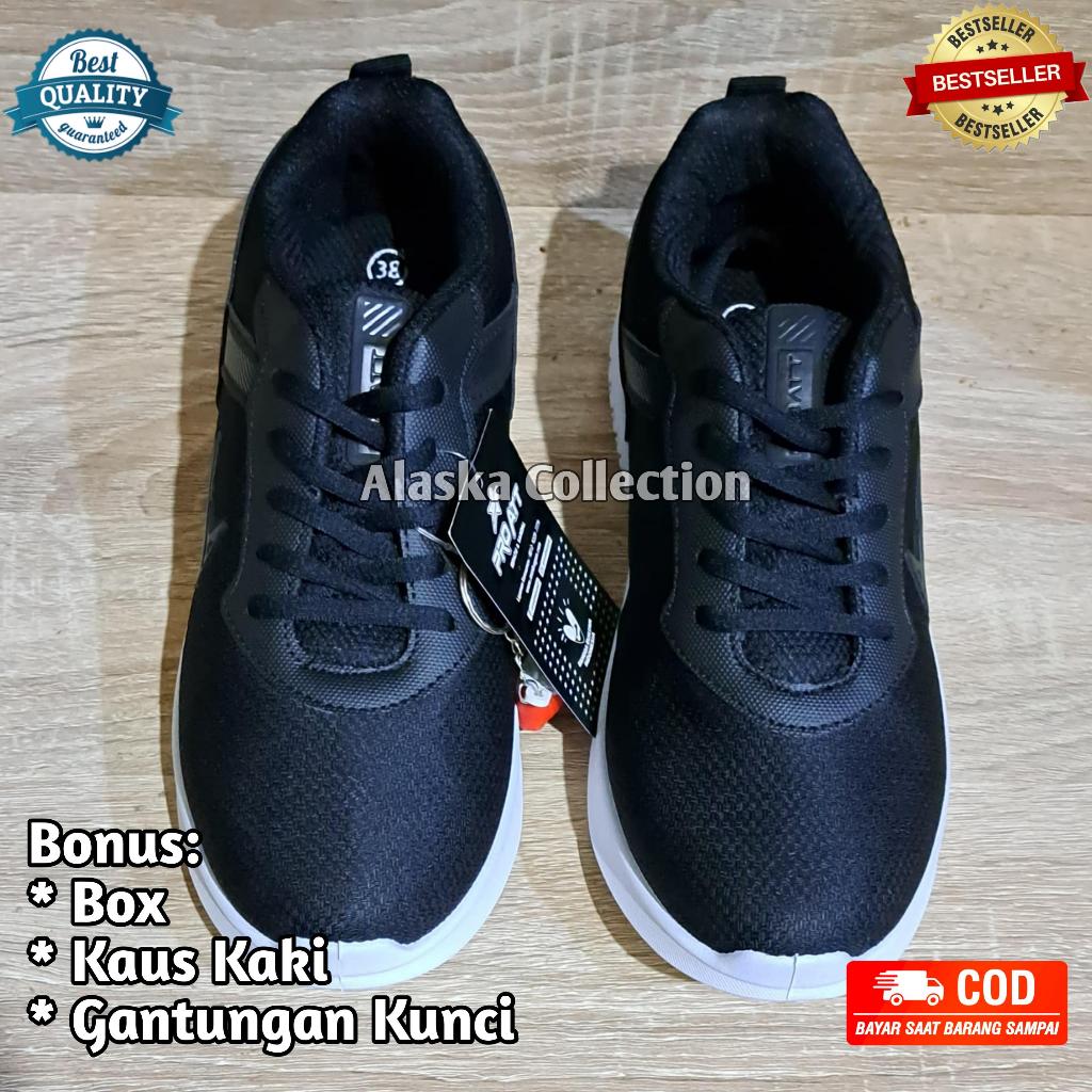 SEPATU SEKOLAH ANAK PRO ATT HITAM PUTIH TALI