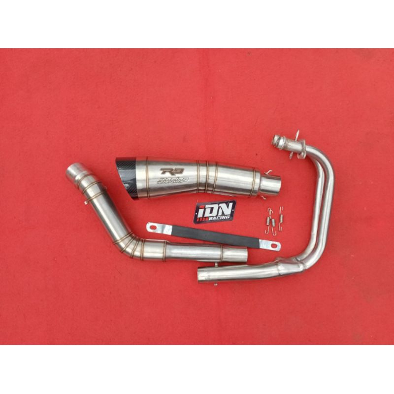 Knalpot R9 PNP al motor sport 2 silinder