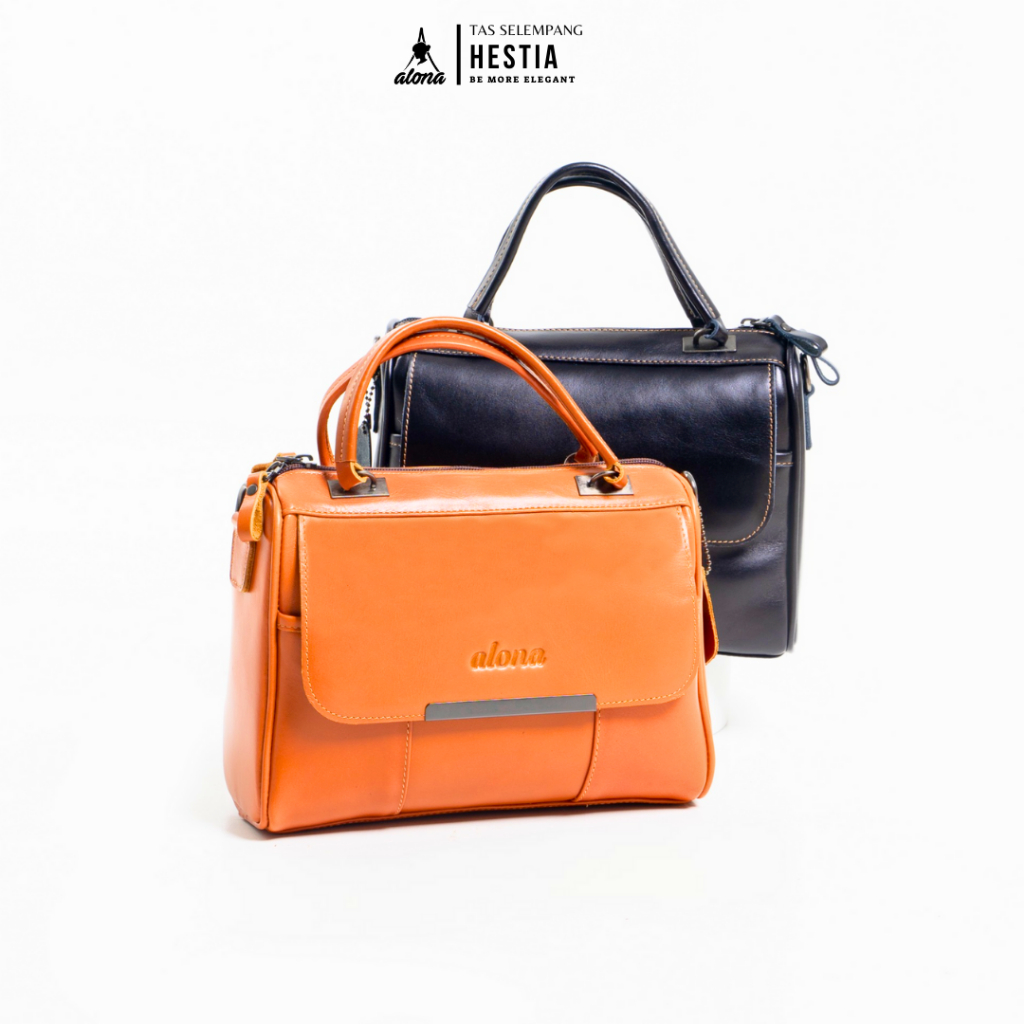 Tas Selempang Wanita Hestia Sling Bag Kulit Asli Wanita Tas Ibu Ibu Kondangan Bostanten Cokelat