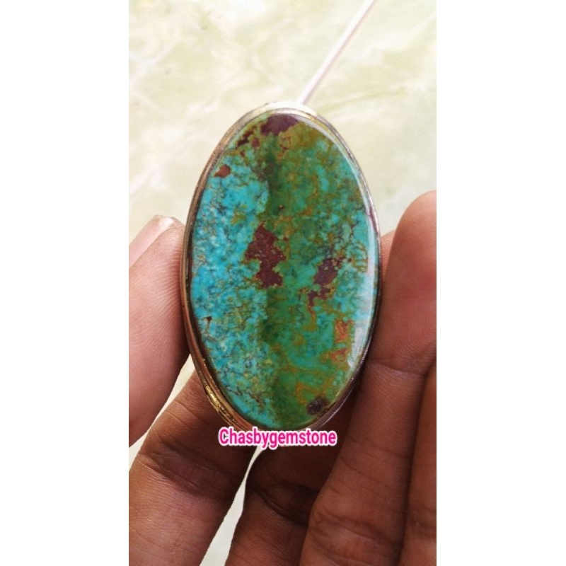 Batu Pirus Persia Dim Raksasa-Pirus Persia super jumbo Dwi warna