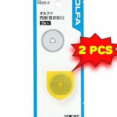 

Ready Stok OLFA Refill Rotary Cutter 28mm RB28 2pcspack Spare Blade RB282