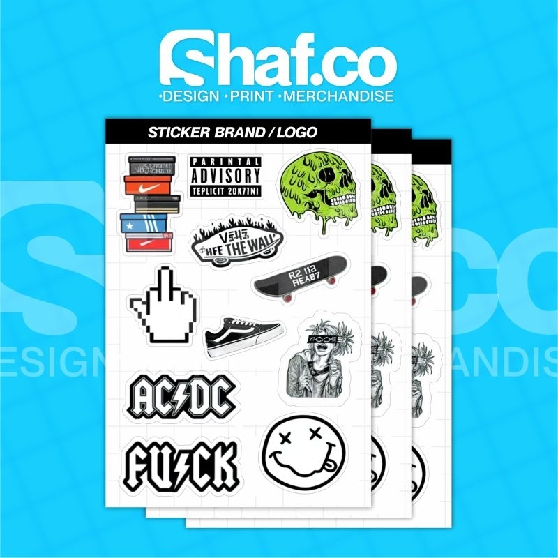 

STICKER PACK LOGO BRAND KEREN FOR MOTOR HELM LAPTOP DLL