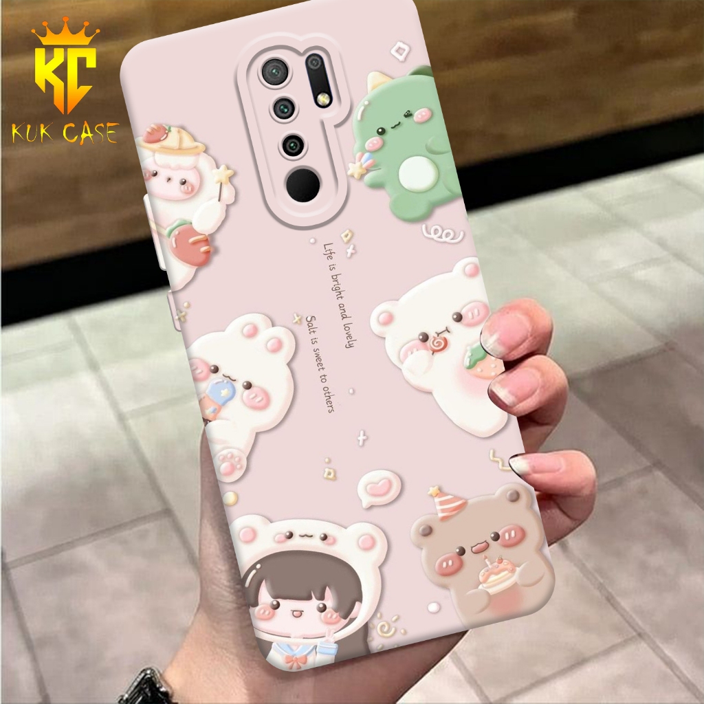 Case Motif REDMI 9 Aesthetic Bahan Softcase silicon Lentur - Skin /  Casing Handpone