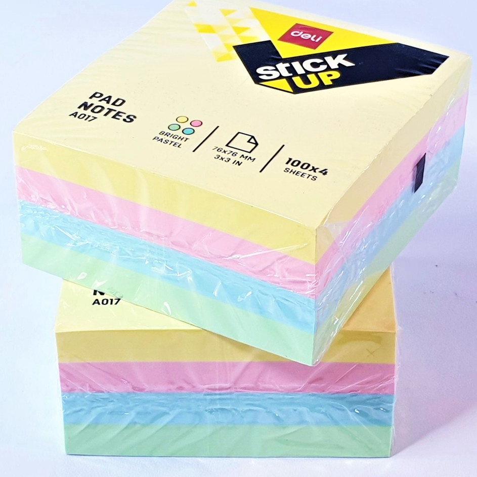 

Jual STICKY NOTES MEMOPAD PASTEL MEMO TUMPUK STICK NOTES TUMPUK 76X76 ISI 4 LEMBAR