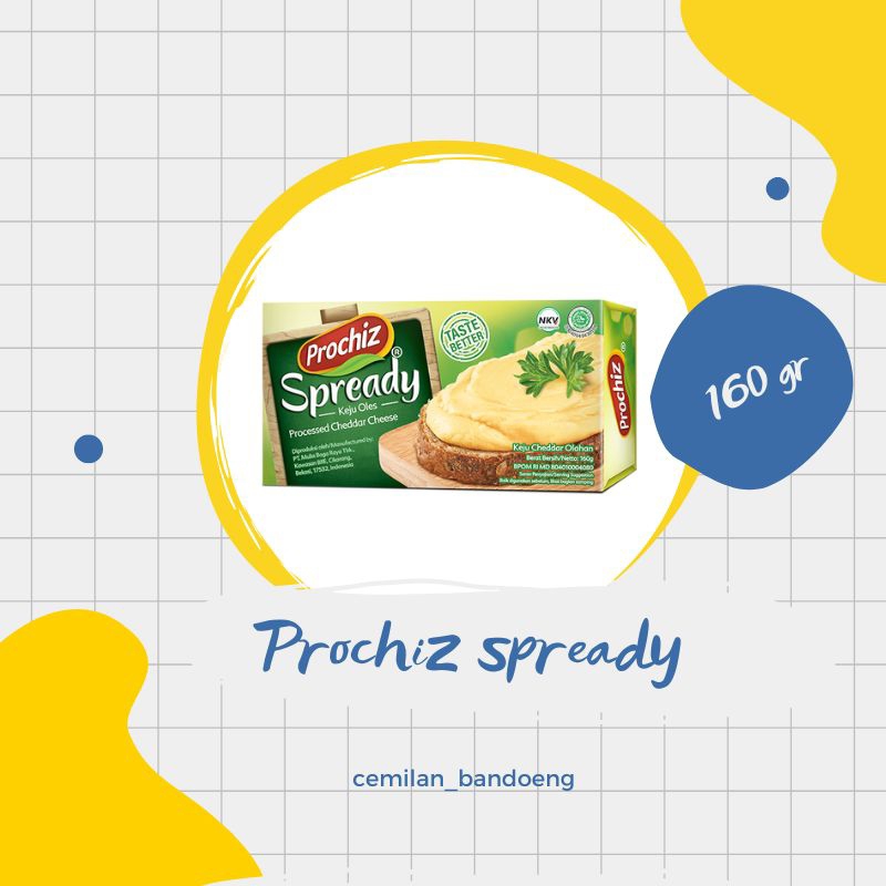 

keju olez Prochiz spready kemasan 160gr