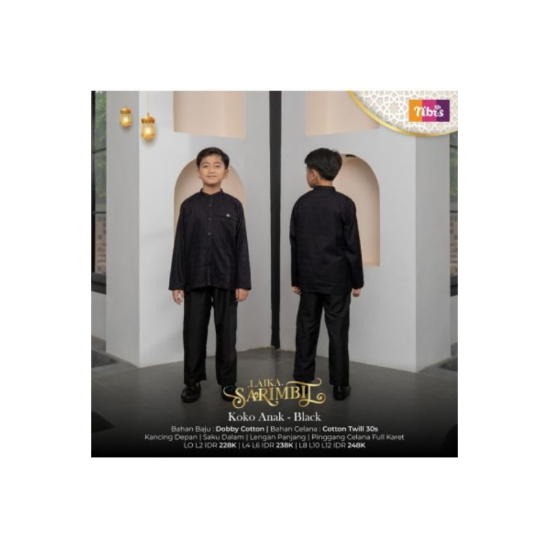 LAIKA KOKO KIDS BLCK BY NIBRAS