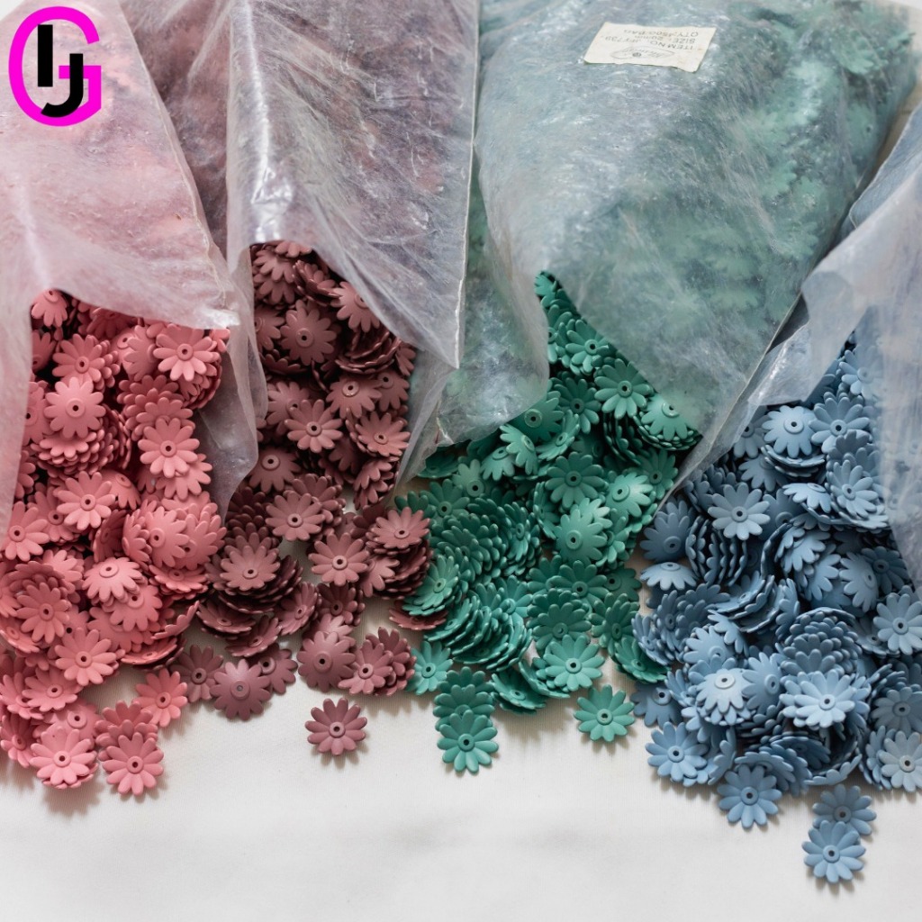 1 Pon Acrylic Kelopak Bunga Manik Akrilik Manik Mote Monte Aksesoris DIY Craft JFF739