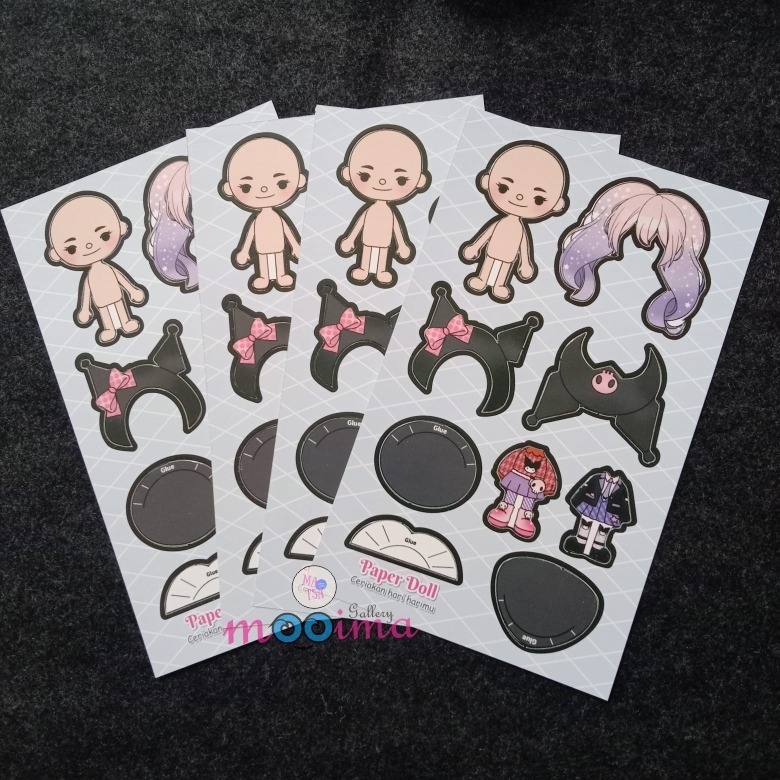 Paper doll bepe bp an boneka kertas karakter avatar dan toca boca