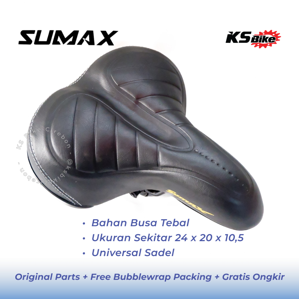 Sadel Sepeda Sumax Per Lebar Busa Tebal Empuk Tebal Saddle Sepeda Gunung Lipat Federal Mini City BIk