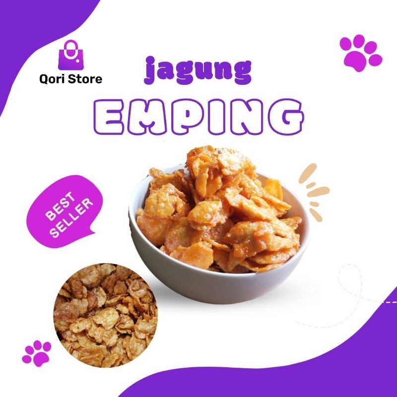 

Qori Store - Kerupuk Emping /Jagung Emping 500gr / Jagung Emping Gurih / / Snack Jagung Emping / Emping Jagung / Kue Lebaran
