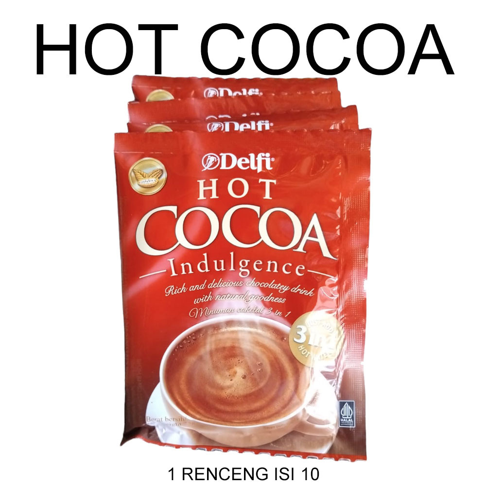 

DELFI HOT COCOA INDULGENCE 3IN1 RENCENG ISI 10
