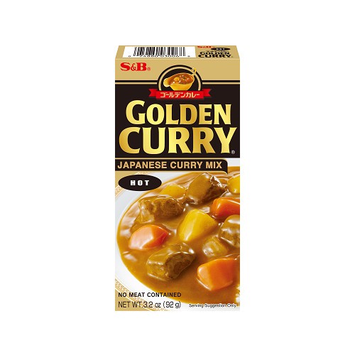 

S & B golden curry sauce mix hot 92gr