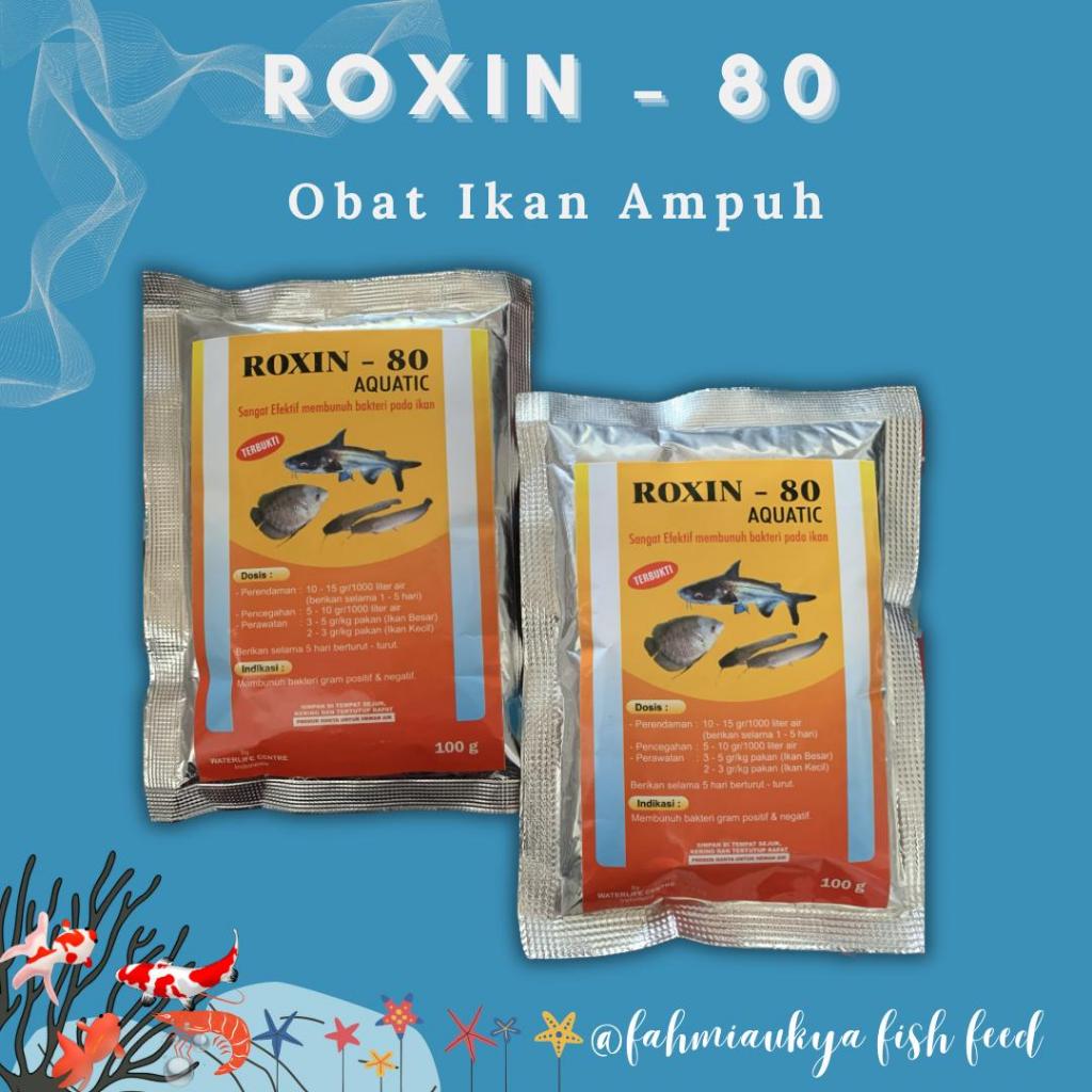 OBAT IKAN AMPUH ROXIN -80 | Obat ikan ampuh ROXIN kemasan (10 gram)
