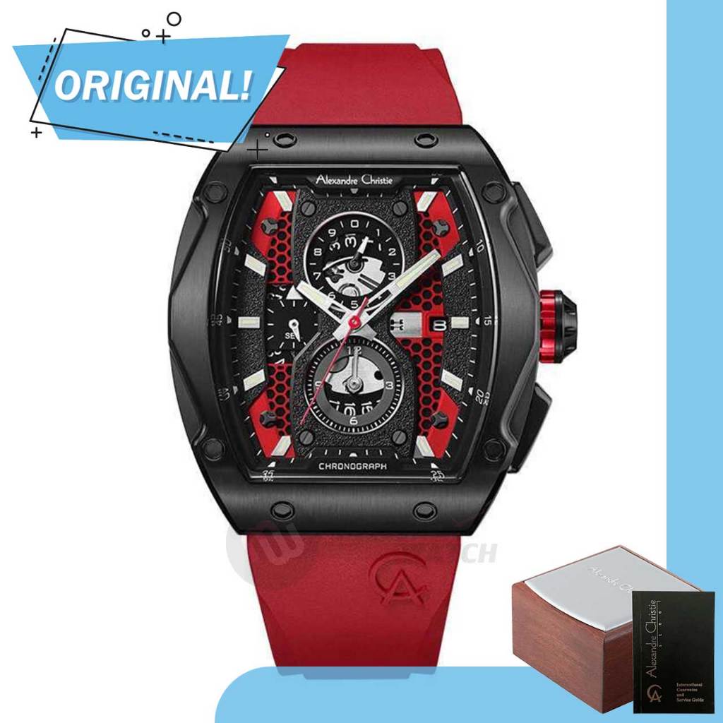 Jam Tangan Pria Analog Alexandre Christie 6608MC AC6608 AC 6608 MC 6608 MCRIPRE Original Garansi Res