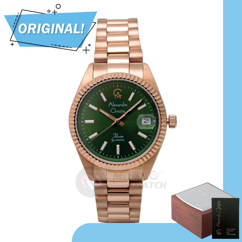 Jam Tangan Wanita Analog Alexandre Christie 5016LD AC5016 AC 5016 LD 5016 LDBRGGN Original Garnsi Re