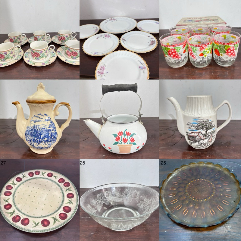 TERMURAH PIRING / MANGKOK / LEPEK / LAPIK / GELAS / CANGKIR / TOPLES / TEKO / POCI / RANTANG / TERMO