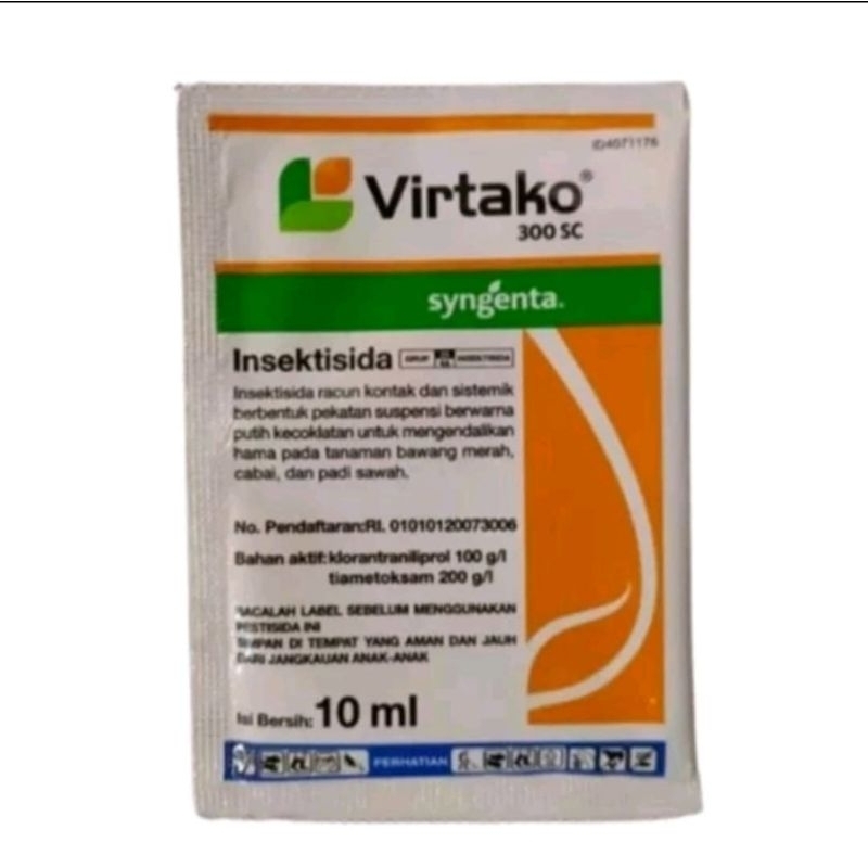 VIRTAKO 300 SC isi 10 ML Insektisida Produksi Syngenta untuk Padi dan Sayuran daun