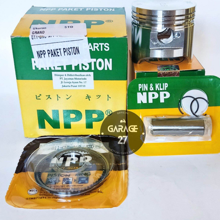PISTON KIT NPP SIZE [STD] PRIMA / GRAND / SUPRA X / SUPRA FIT LAMA [NP 13106-GN5-STD] NPP