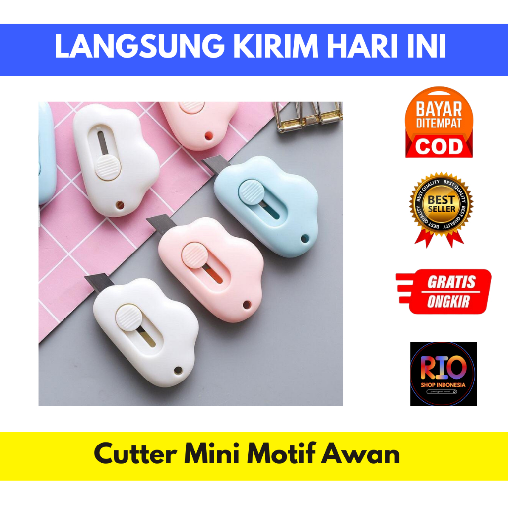 

Cutter Mini Unik Portable Karakter Awan Untuk Membuka Paket Mudah Disimpan Dibawa