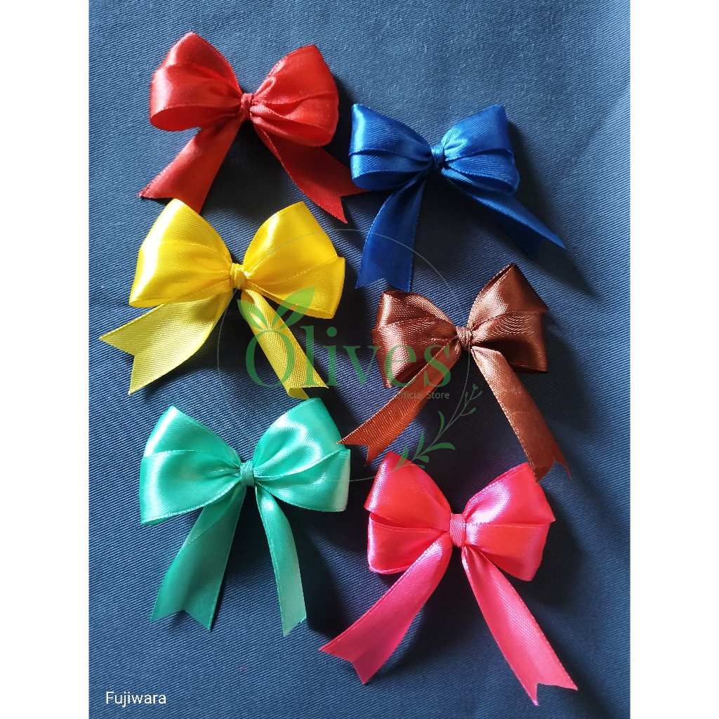 

Olives ❤️ Pita Jadi Double Bow / Pita Souvenir Double Bow / Pita Satin Double Bow / Pita Hampers Double Bow untuk Souvenir
