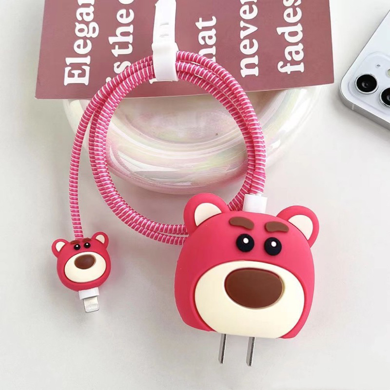 FULL SET 4 IN 1 / SUPER PRESISI / 1 Set Case Cover Pelindung Kepala Charger iPhone 18/20W