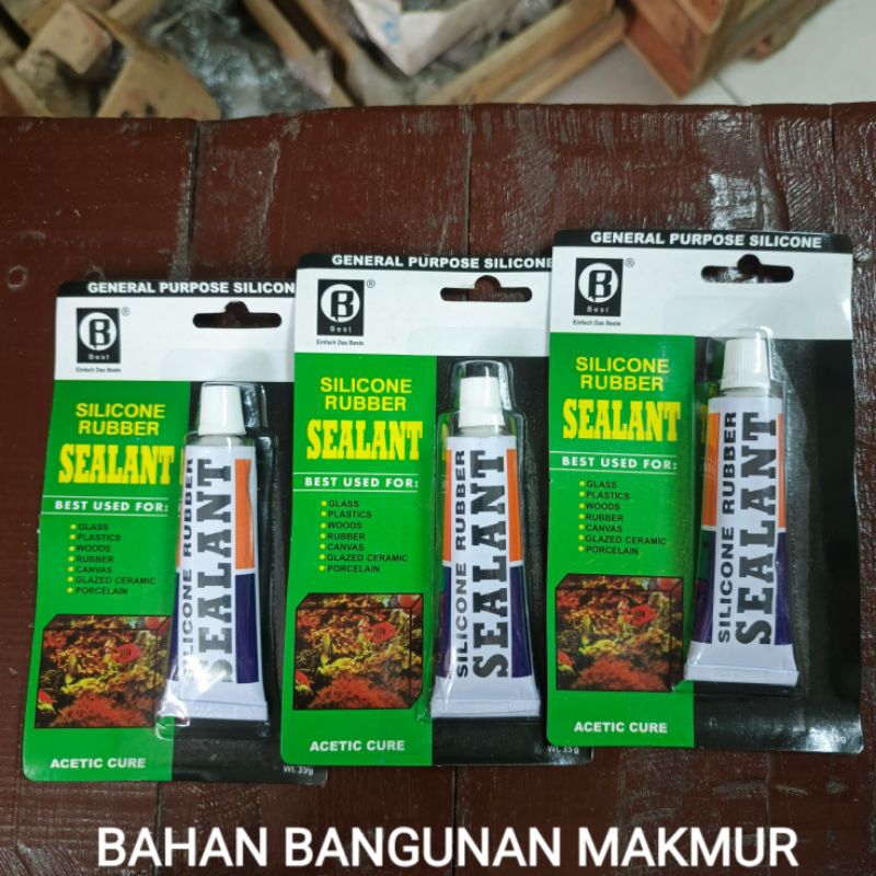 LEM KACA SILICONE SEALENT AQUARIUM "BEST" KECIL / LEM SEALENT KACA