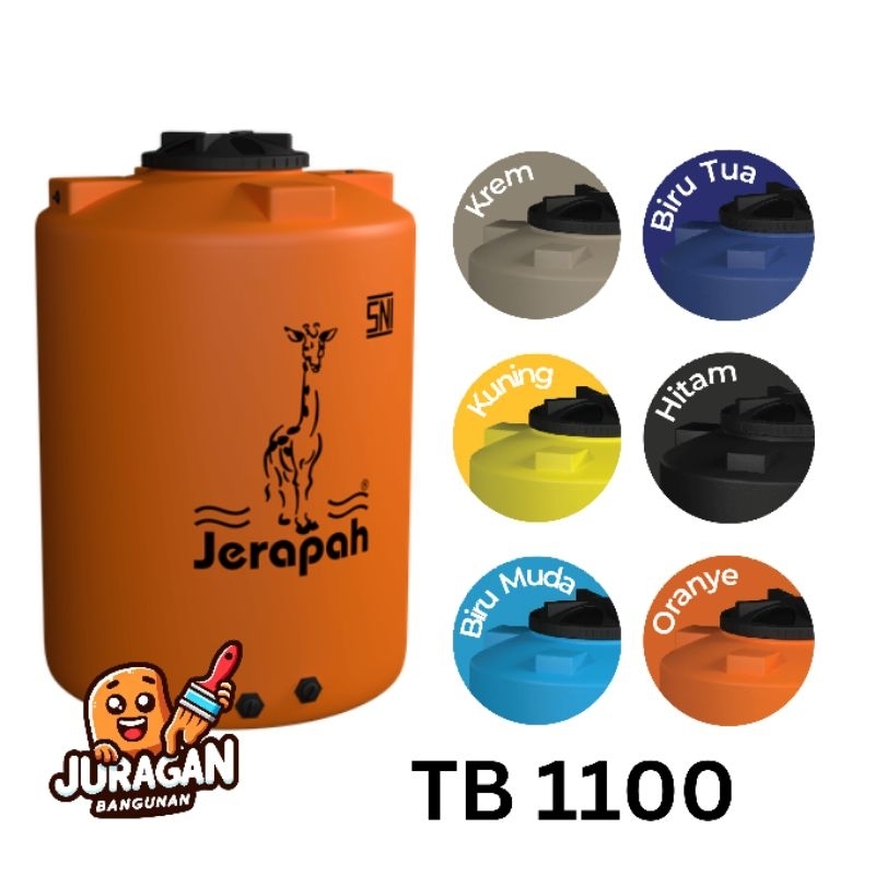 Tangki Air JERAPAH TB 1100 - 1050 Liter | Toren Air | Tandon Air 1050L