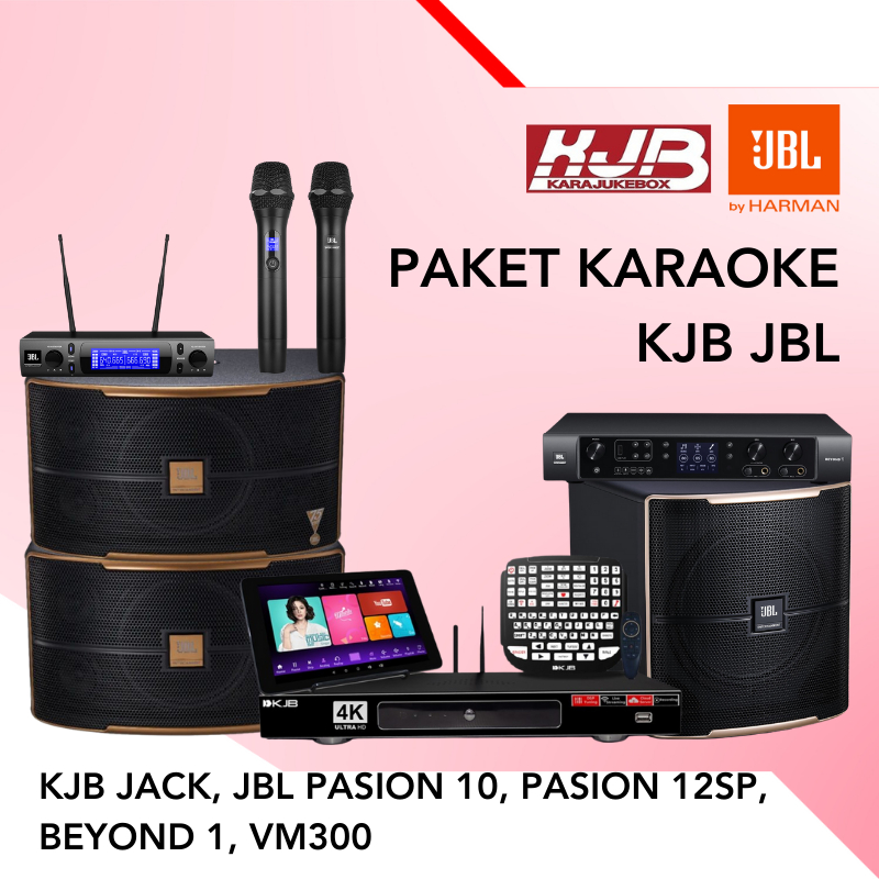 PAKET KARAOKE MURAH KJB JACK KARAOKE PLAYER JBL PASION 10 SPEAKER PASION 12SP SUBWOOFER BEYOND 1 AMP