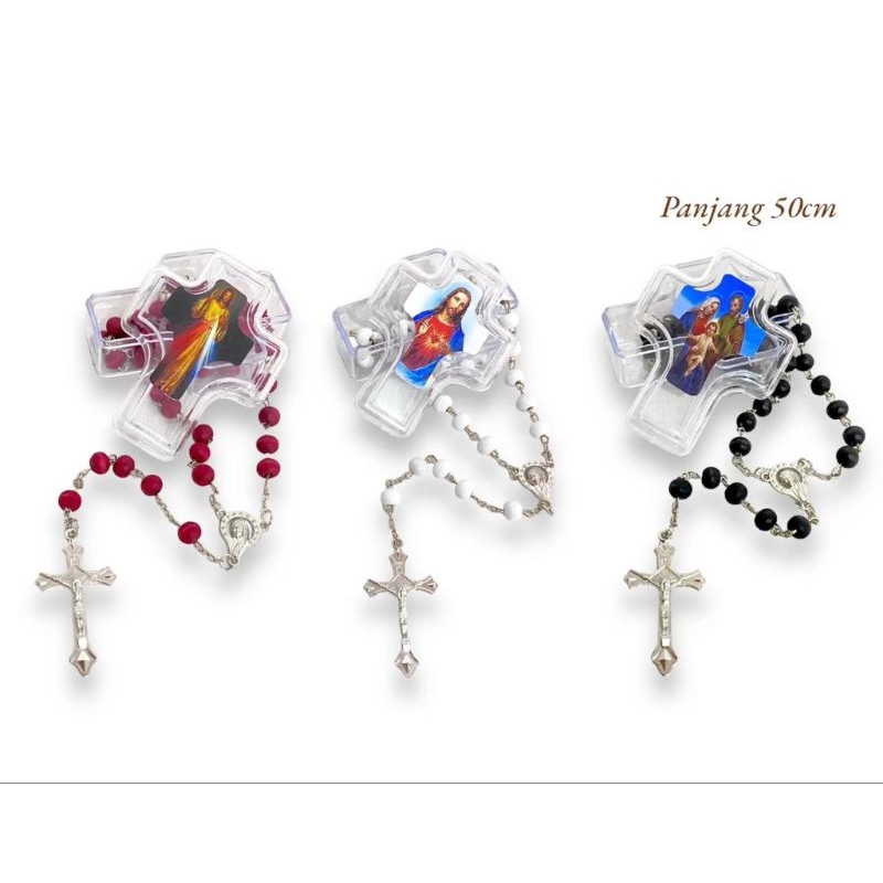 Rosario Kayu Wangi Kotak Salib Besar