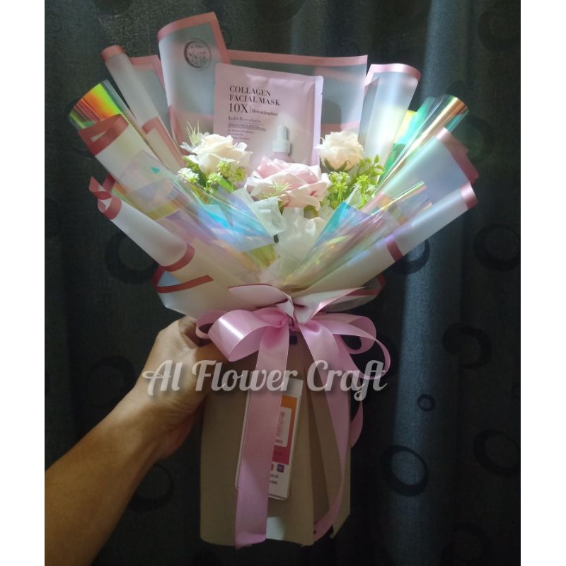 Bouquet Masker wajah Buket Bunga masker For Gift Hadiah Kado Valentine Anniversary Ultah Birthday